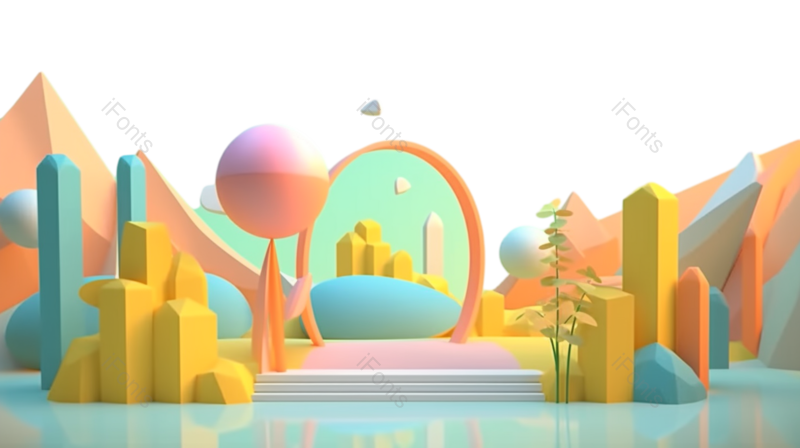 商品图片,卡通元素,天空PNG,插画免抠素材